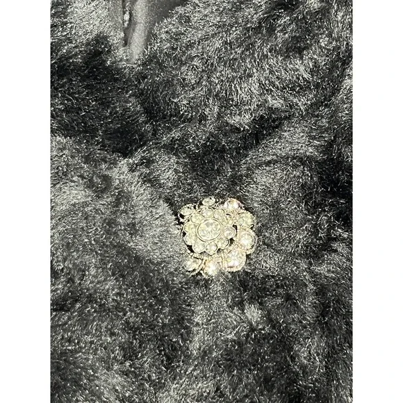 Iman Faux Fur Black Women Coat‎ Size XL - Picture 6 of 11